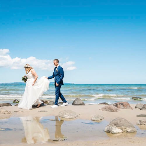 Heiraten am Strand in Mecklenburg-Vorpommern.
