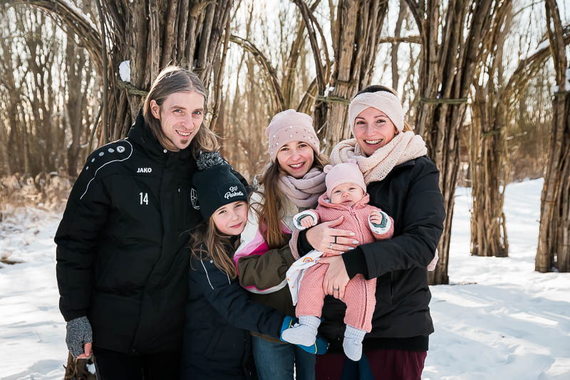 Familienfotos im Schnee mit Fotografin aus Ribnitz-Damgarten