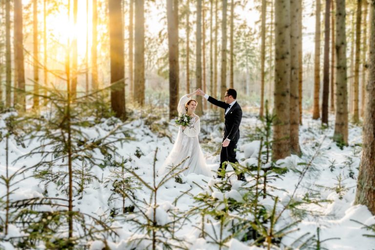 After-Wedding Hochzeitsfotos im Schnee